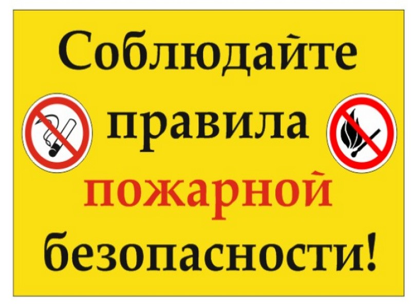 Памятка о соблюдении правил пожарной безопасности в быту.