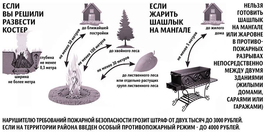 Можно ли жарить шашлык на своем дачном участке во время особого противопожарного режима.