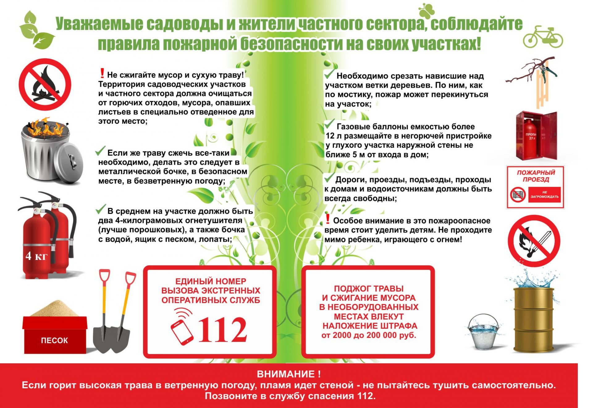 Памятка для садоводов и жителей частного сектора.