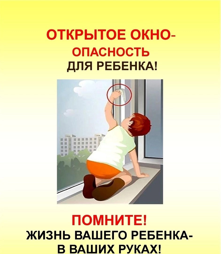 ПАМЯТКА РОДИТЕЛЯМ ПО ПРОФИЛАКТИКЕ ВЫПАДЕНИЯ ДЕТЕЙ ИЗ ОКНА..