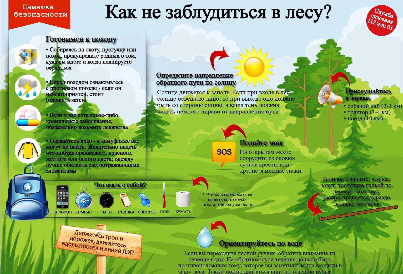 Как не заблудиться в лесу.
