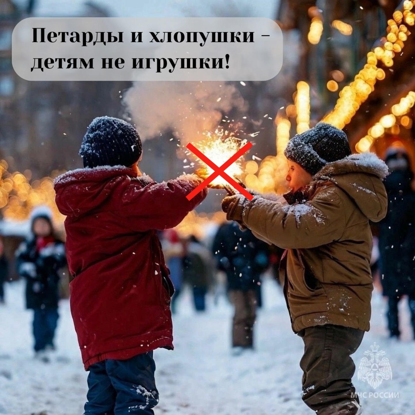 Петарды и хлопушки - детям не игрушки!.