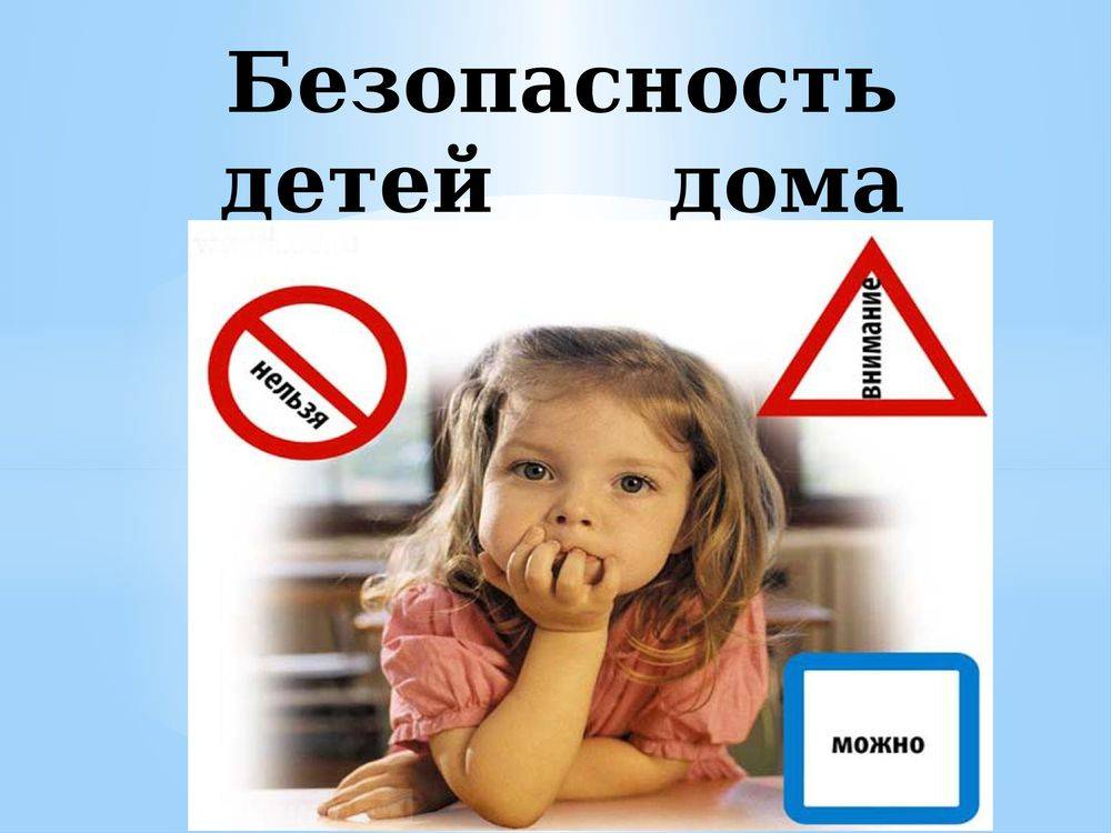 Безопасность детей дома, правила поведения ребенка в различных ситуациях..