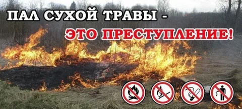Пал травы.
