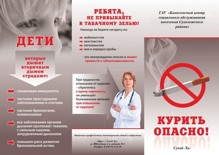 Памятка о вреде курения. Памятка о вреде курения.